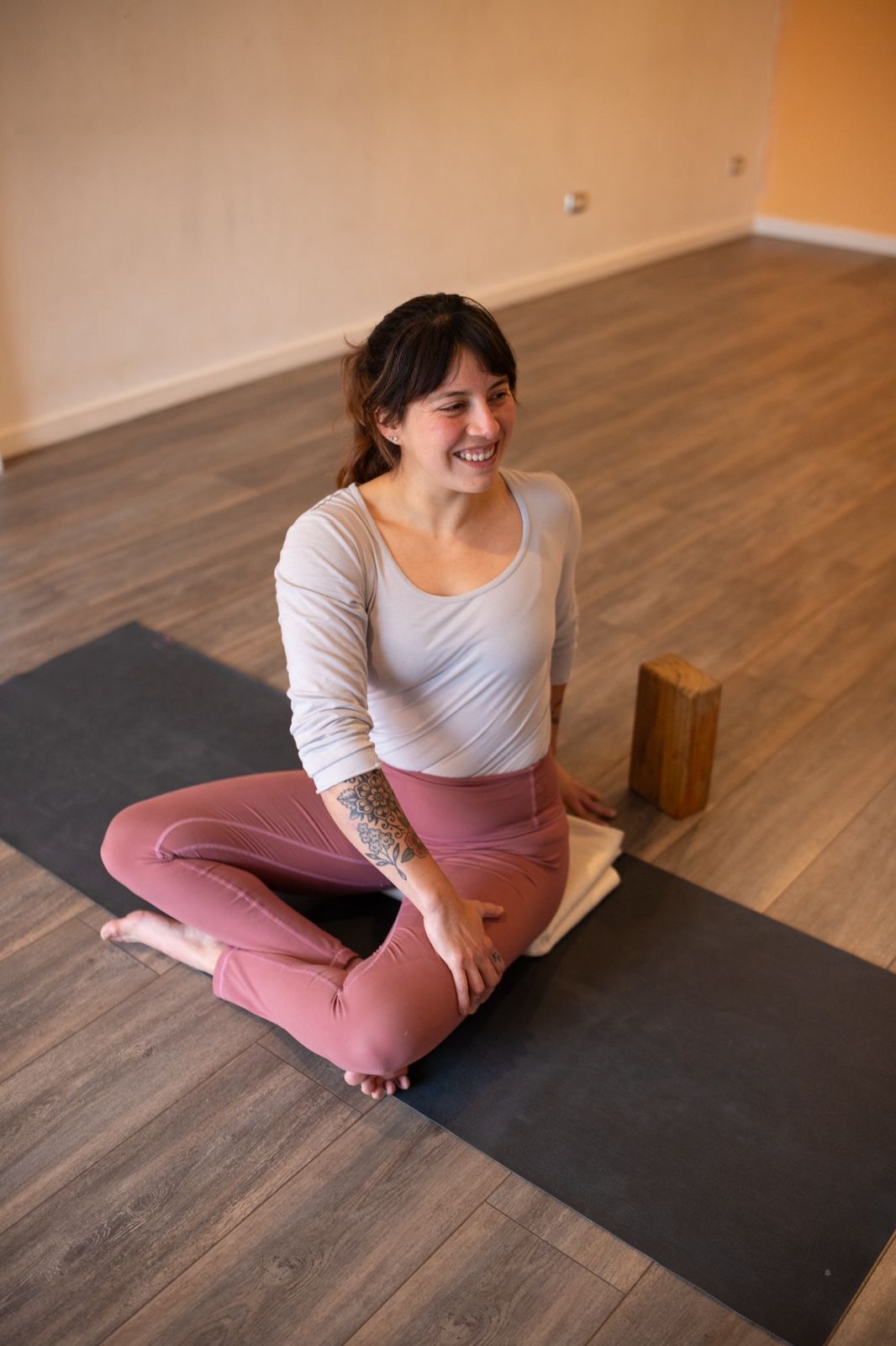 Eva, profesora de Iyengar Yoga Shala